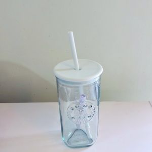 Starbucks 2023 Recycle Core Mint Glass Triangle Cold Cup Tumbler